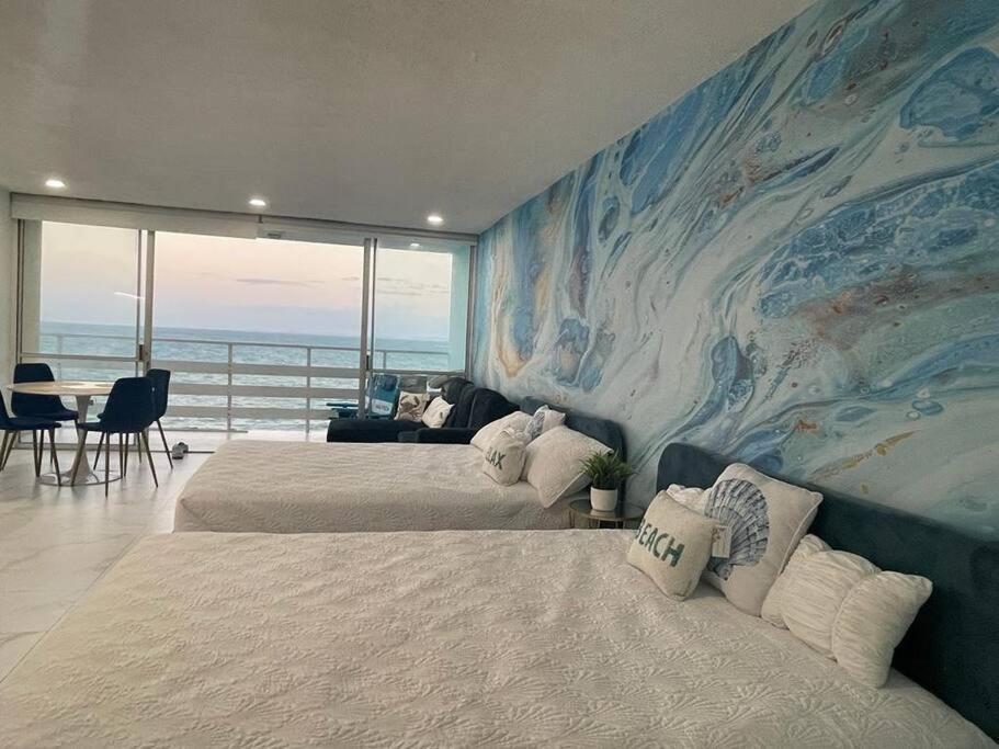 Beautiful Ocean Blue Love Oceanfront Apartment ファハルド エクステリア 写真